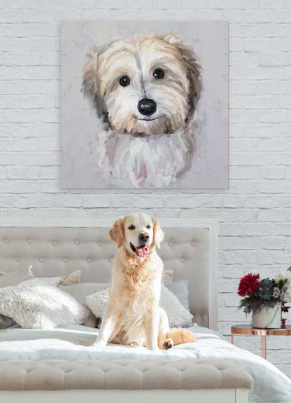 Best Friend - Havanese Canvas Wall Art - GreenBox Art