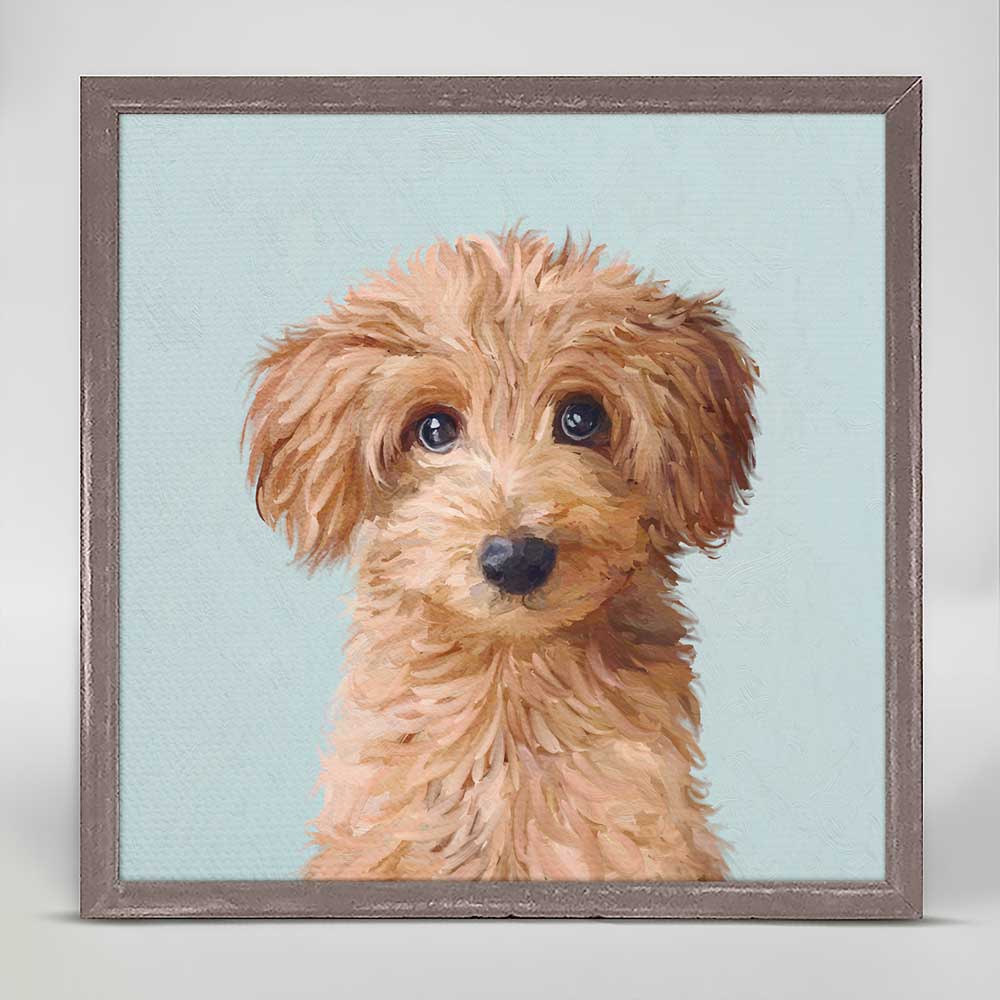 Best Friend - Irish Doodle Mini Framed Canvas - GreenBox Art