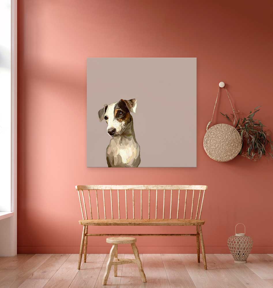 Best Friend - Jack Russell Gaze Canvas Wall Art - GreenBox Art