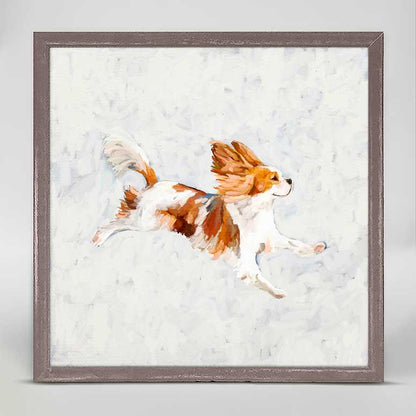 Best Friend - Jump For Joy Cavalier Mini Framed Canvas - GreenBox Art