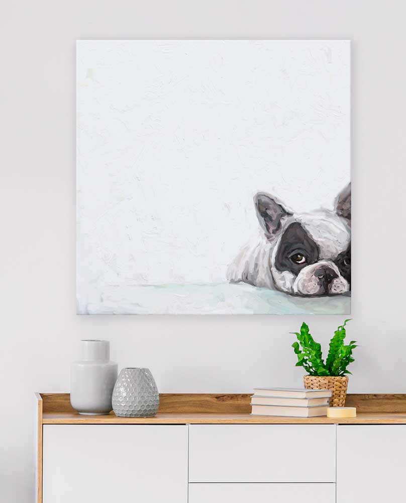 Best Friend - Nap Time Isn't Over Canvas Wall Art - GreenBox Art