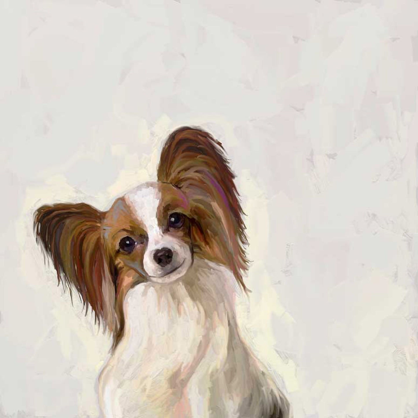 Best Friend - Papillon Canvas Wall Art - GreenBox Art