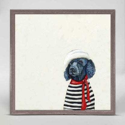 Best Friend - Parisian Poodle Mini Framed Canvas - GreenBox Art