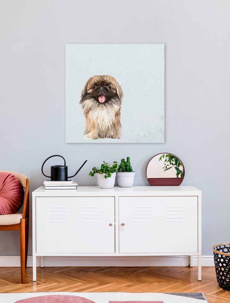 Best Friend - Pekingese Canvas Wall Art - GreenBox Art