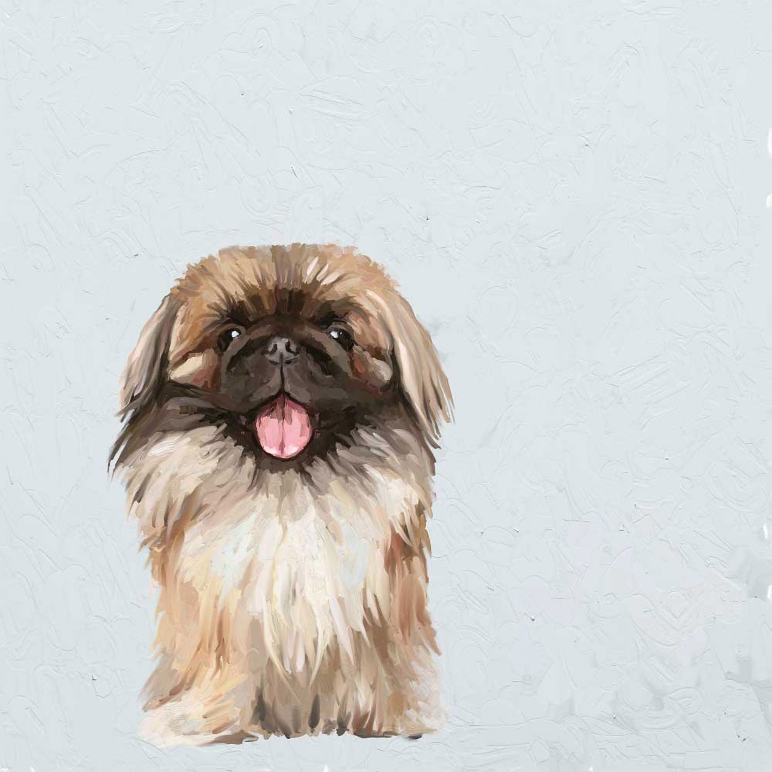 Best Friend - Pekingese Canvas Wall Art - GreenBox Art