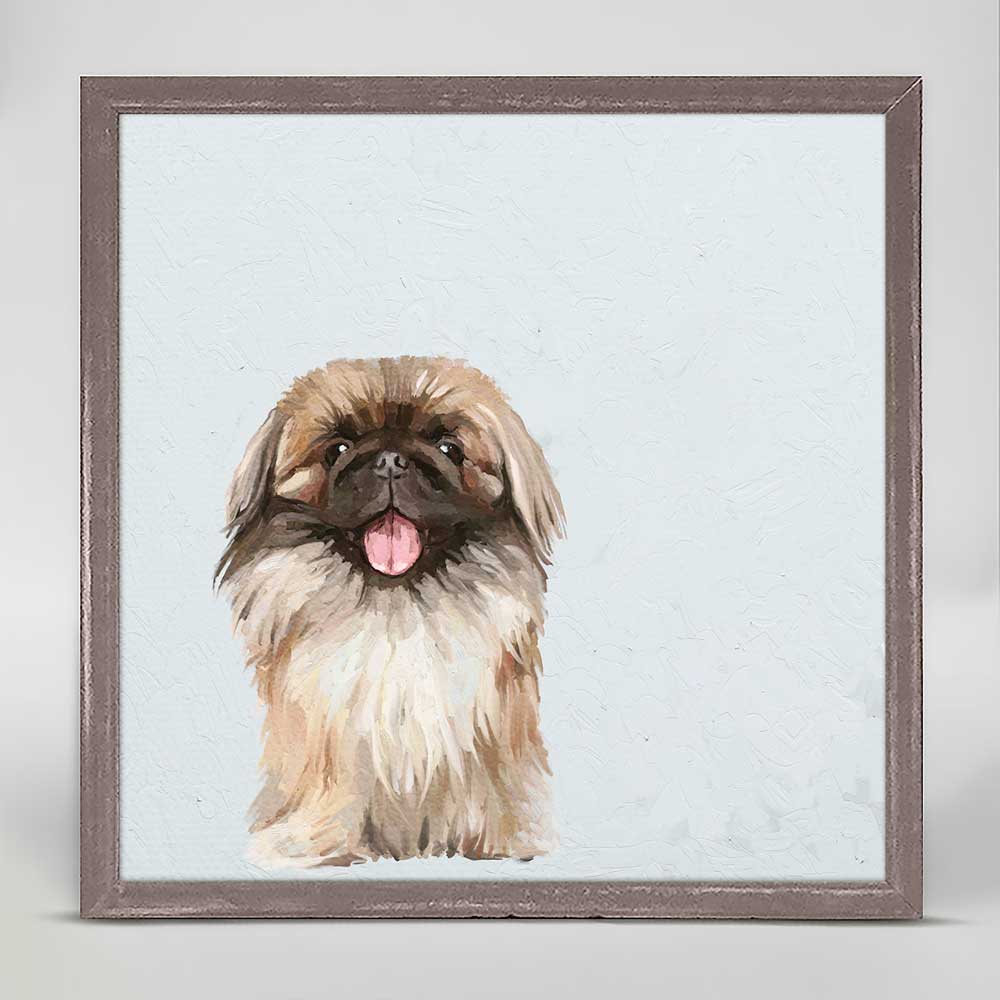 Best Friend - Pekingese Mini Framed Canvas - GreenBox Art