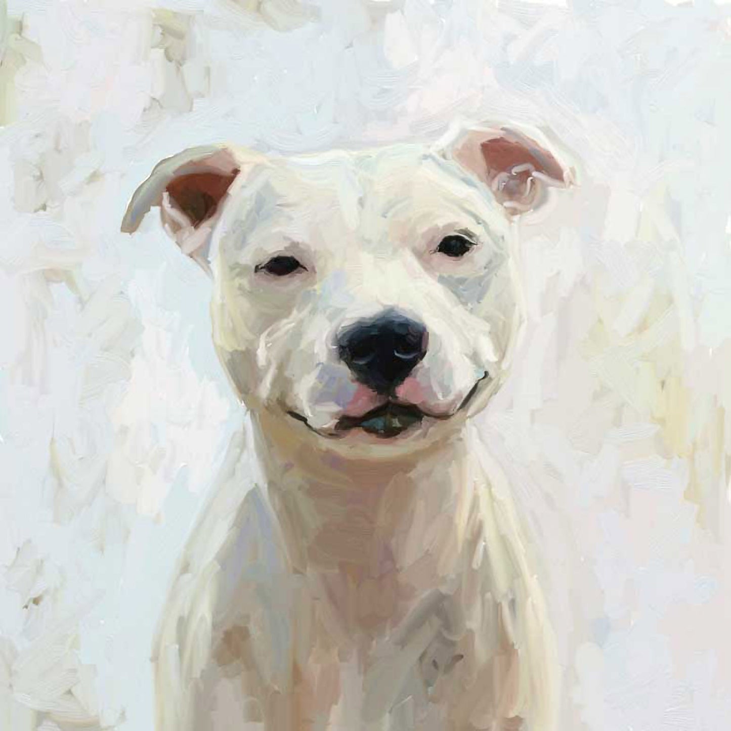 Best Friend - Pit Bull 2 Canvas Wall Art - GreenBox Art