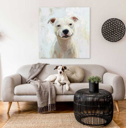 Best Friend - Pit Bull 2 Canvas Wall Art - GreenBox Art