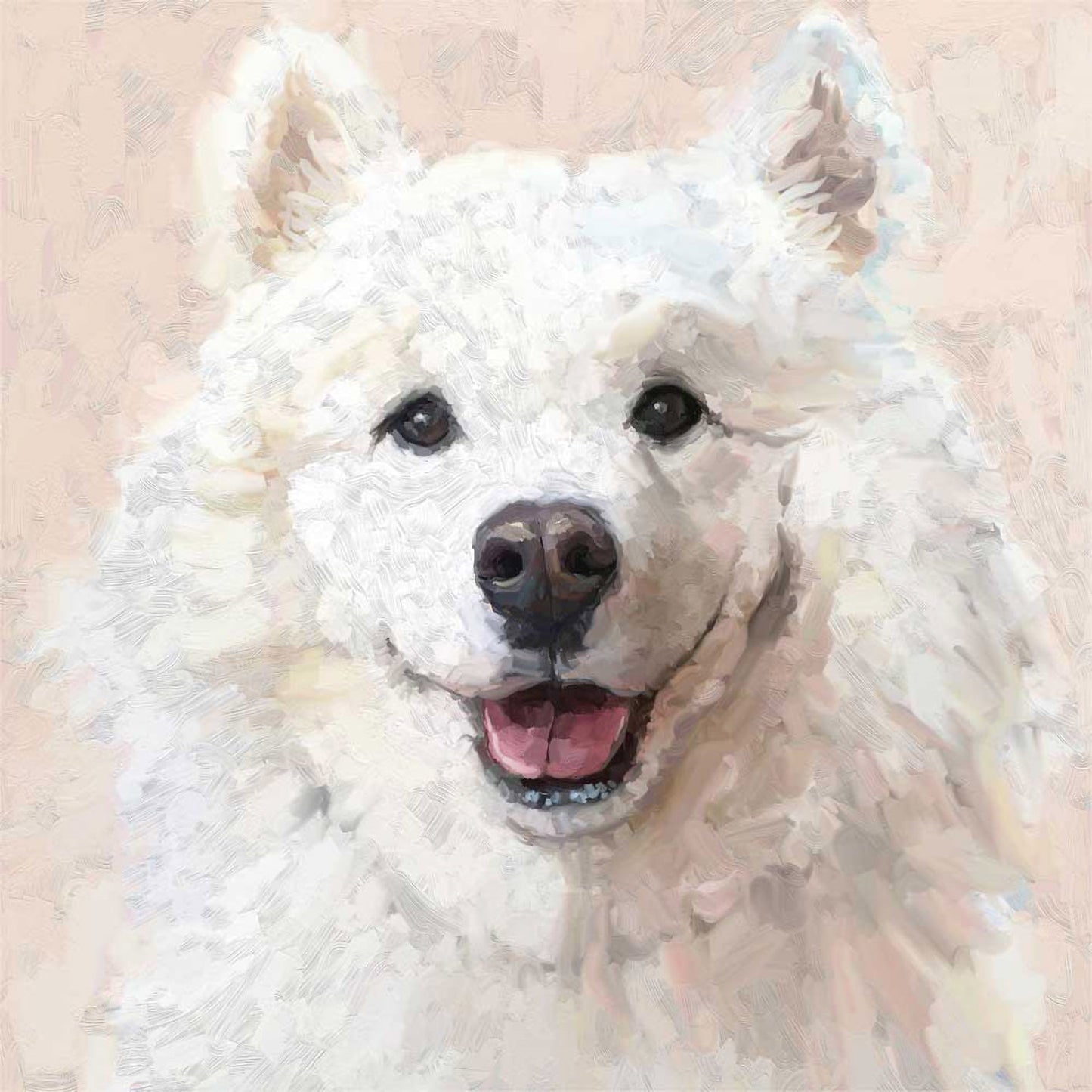 Best Friend - Samoyed Canvas Wall Art - GreenBox Art