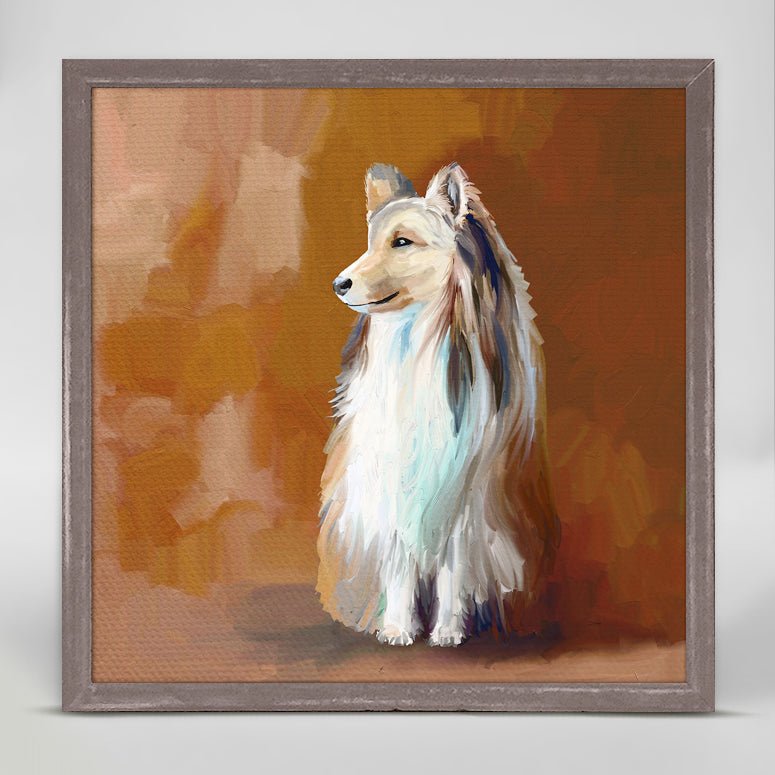 Best Friend - Shetland Sheepdog Mini Framed Canvas - GreenBox Art