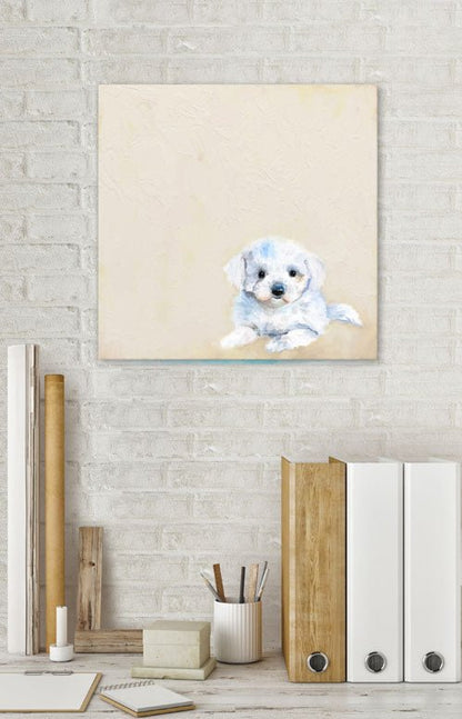 Best Friend - Shih Tzu Puppy Canvas Wall Art - GreenBox Art