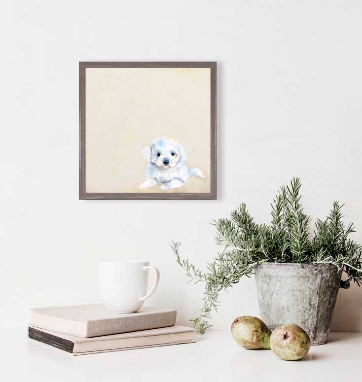 Best Friend - Shih Tzu Puppy Mini Framed Canvas - GreenBox Art