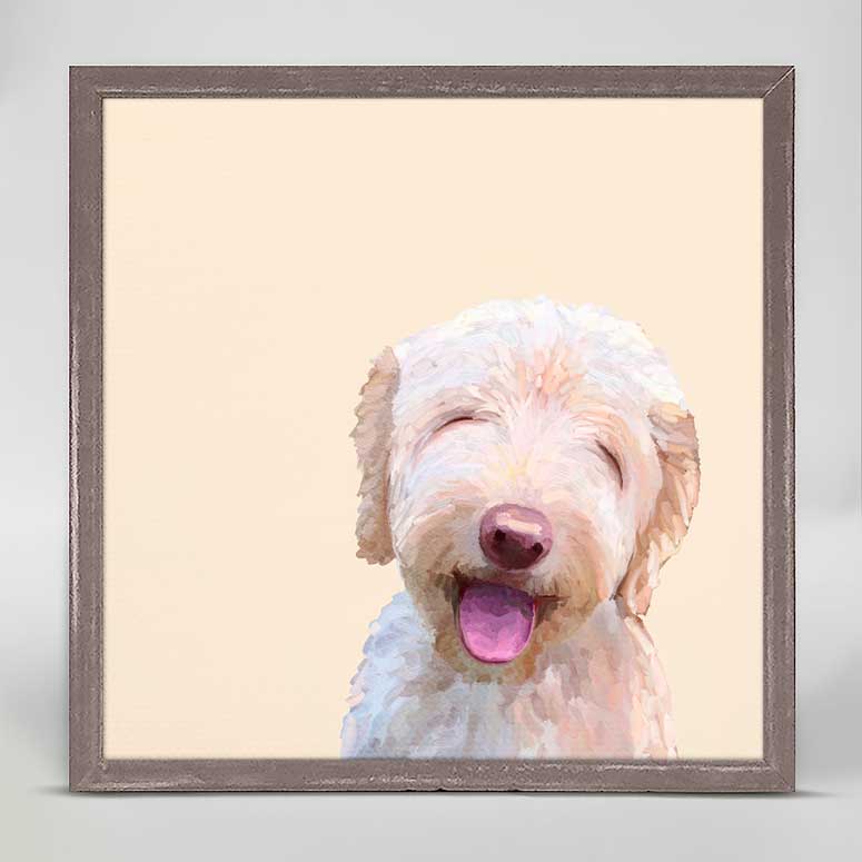 Best Friend - Sunbathing Doodle Mini Framed Canvas - GreenBox Art