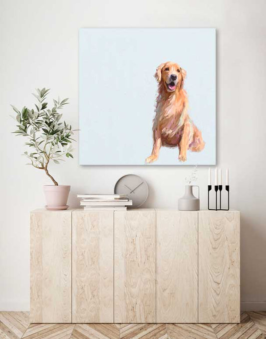 Best Friend - Sunning Golden Canvas Wall Art - GreenBox Art