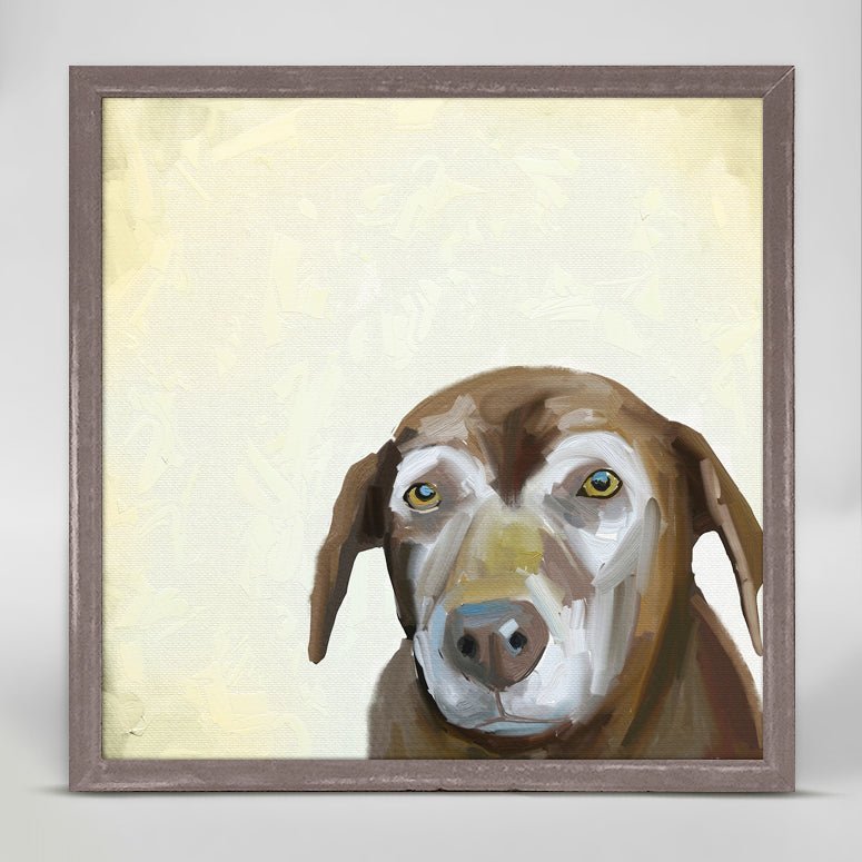 Best Friend - Sweet Old Dog Mini Framed Canvas - GreenBox Art