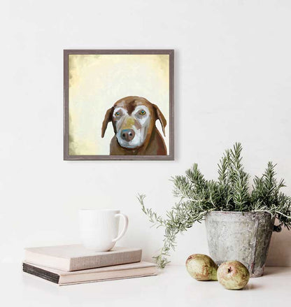 Best Friend - Sweet Old Dog Mini Framed Canvas - GreenBox Art