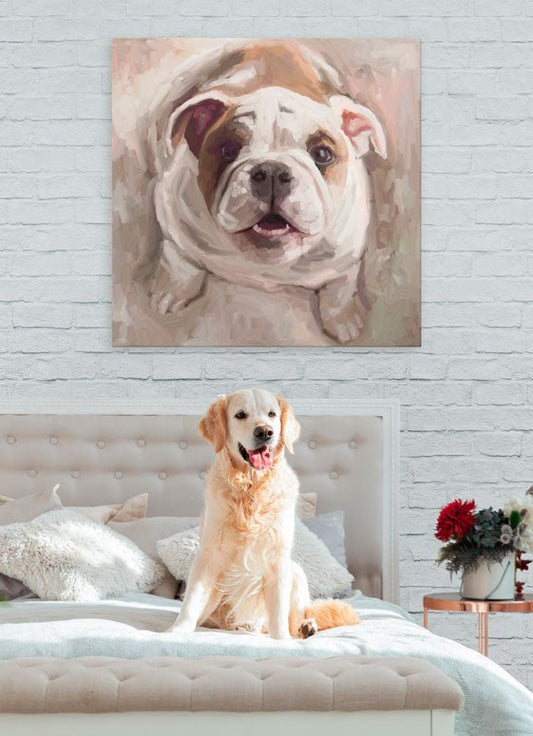 Best Friend - Things Are Looking Up Pup Canvas Wall Art - GreenBox Art