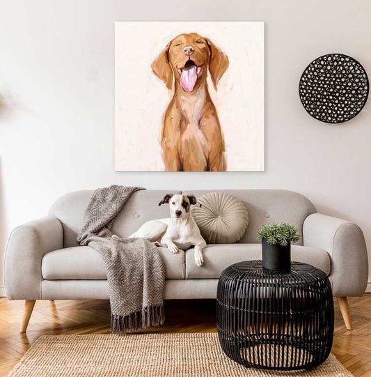 Best Friend - Vizsla Canvas Wall Art - GreenBox Art