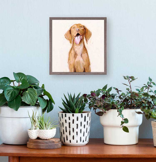 Best Friend - Vizsla Mini Framed Canvas - GreenBox Art