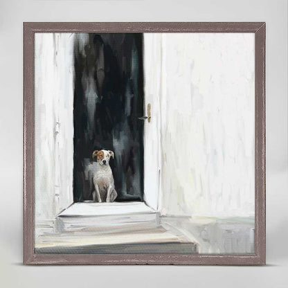 Best Friend - Waiting Mini Framed Canvas - GreenBox Art