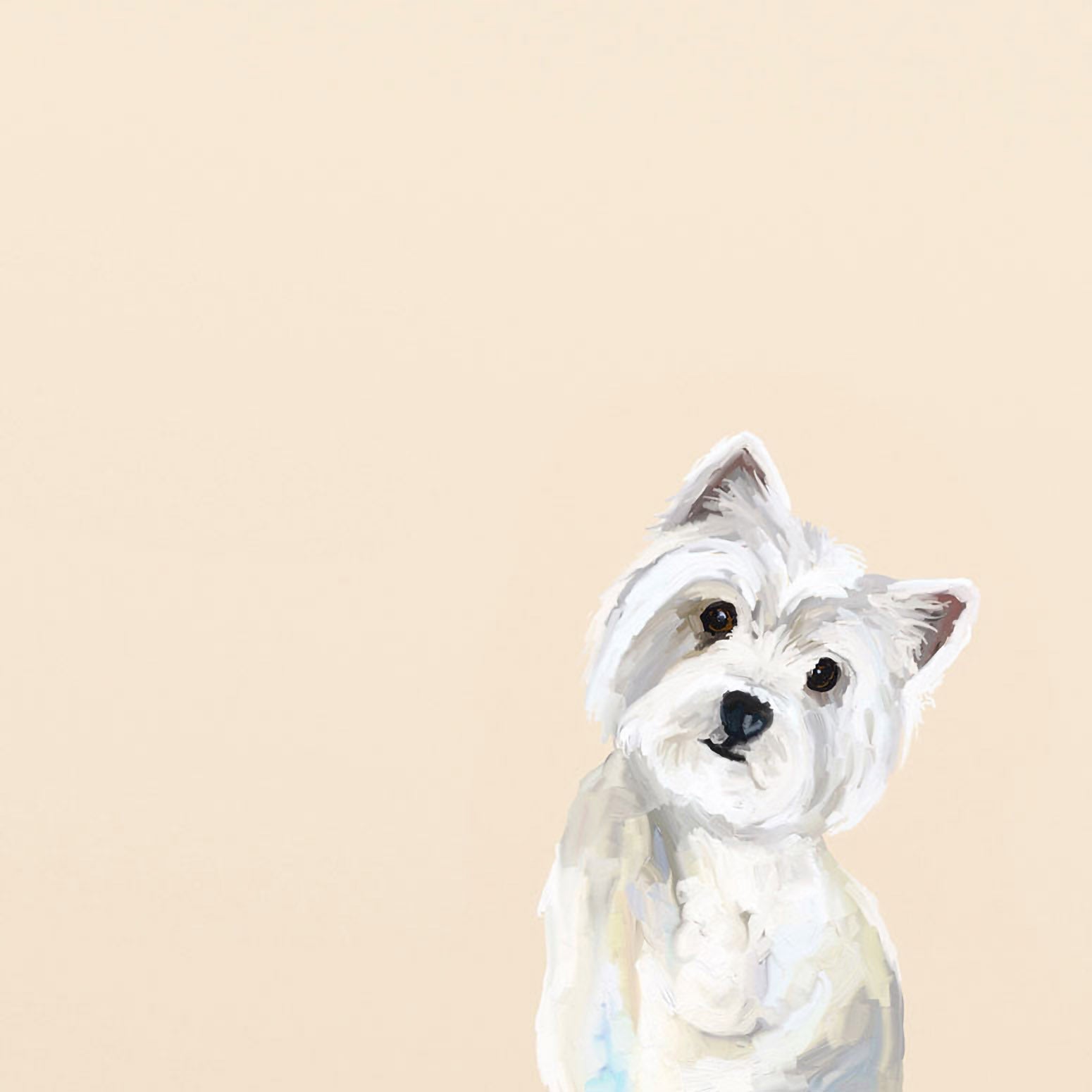 Best Friend - Westie Canvas Wall Art - GreenBox Art