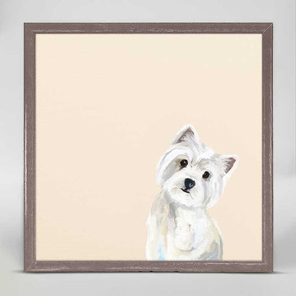 Best Friend - Westie Mini Framed Canvas - GreenBox Art