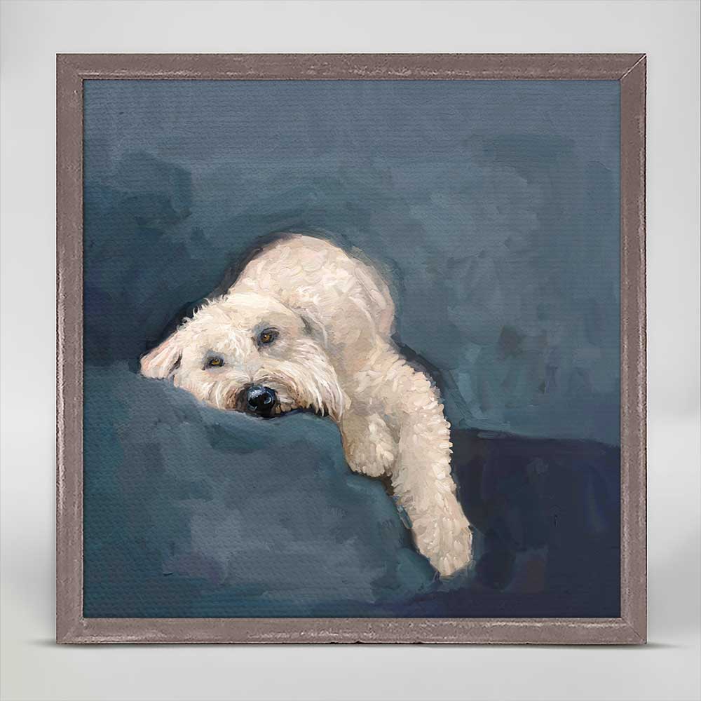 Best Friend - Wheaton Terrier Mini Framed Canvas - GreenBox Art