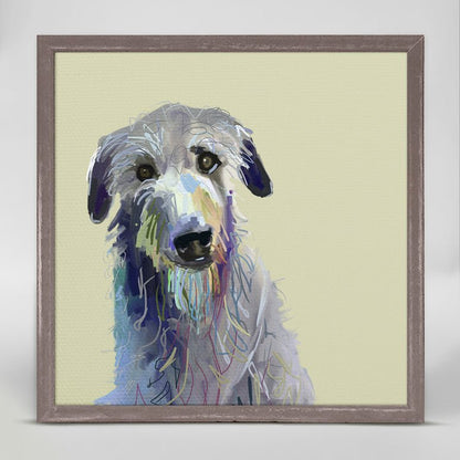 Best Friend - Wolfhound Mini Framed Canvas - GreenBox Art