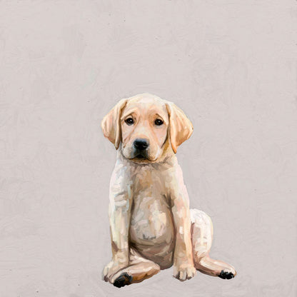 Best Friend - Yellow Lab Pup Canvas Wall Art - GreenBox Art