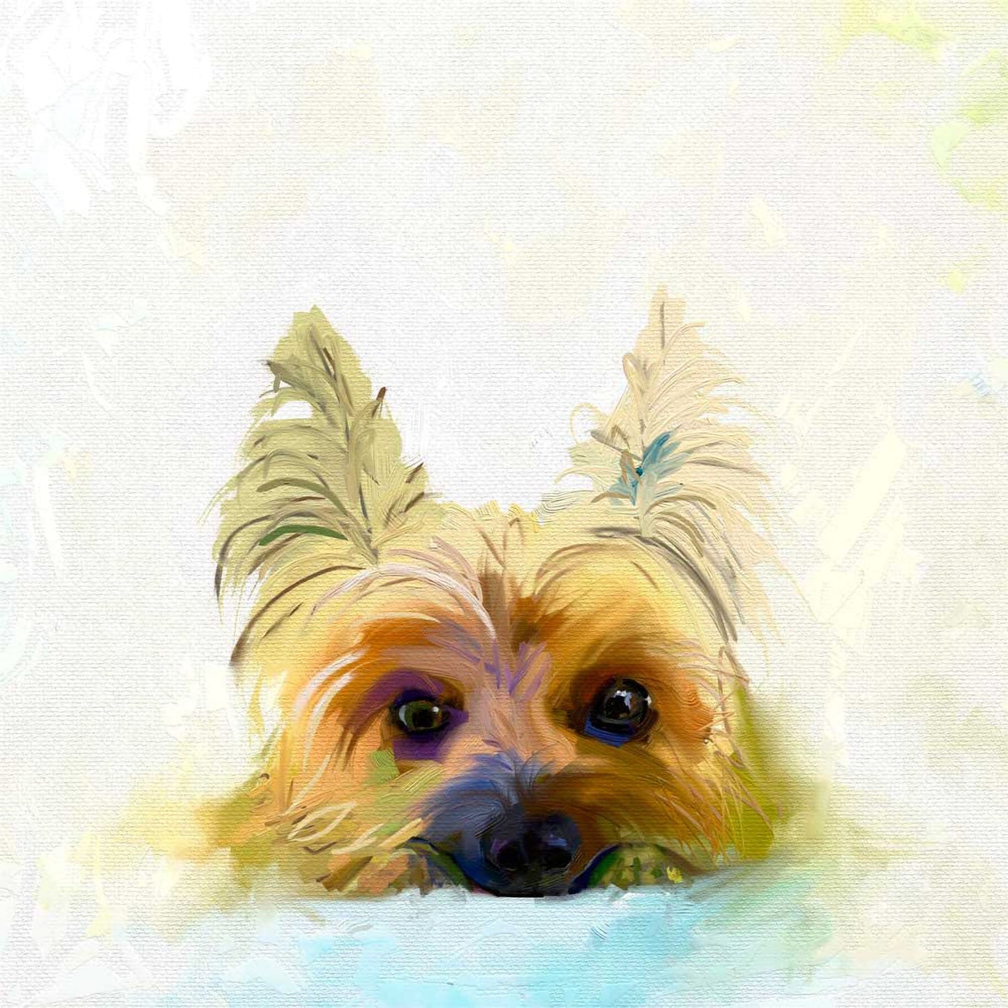 Best Friend - Yorkie Canvas Wall Art - GreenBox Art