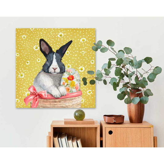 Black And White Bun Canvas Wall Art - GreenBox Art