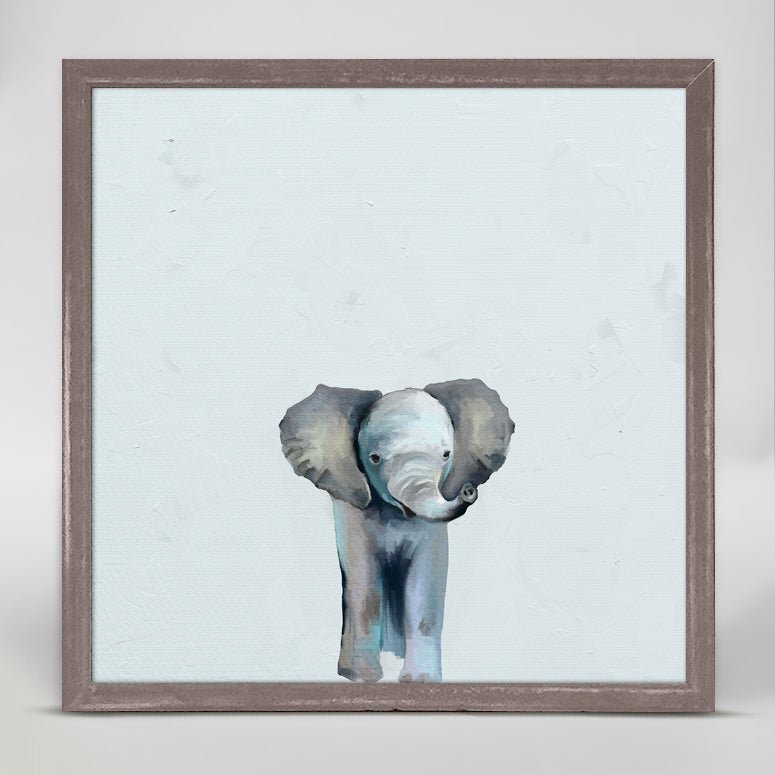 Blue Ellie Mini Framed Canvas - GreenBox Art