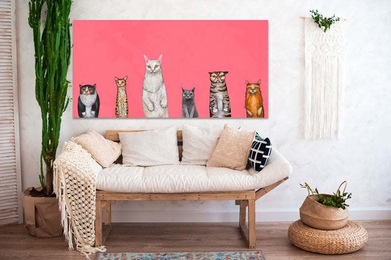 Cats Cats Cats Canvas Wall Art