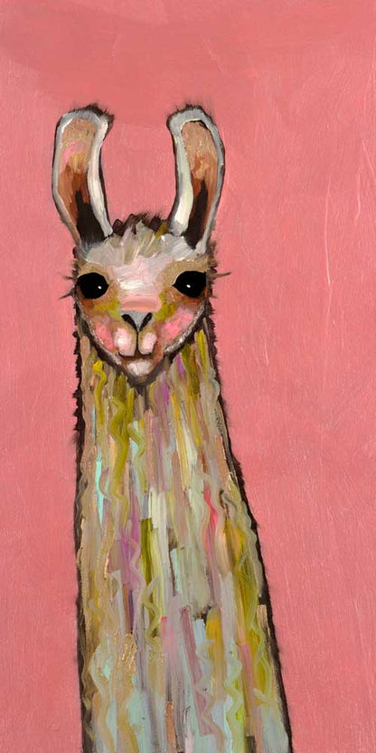 Baby Llama Canvas Wall Art