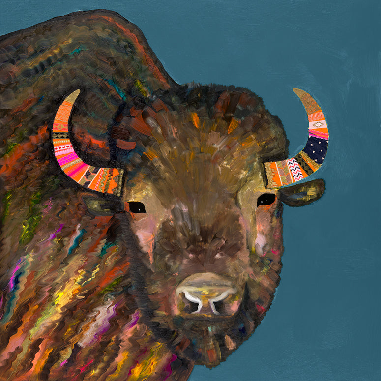 Bison With Ribbons In Her Hair