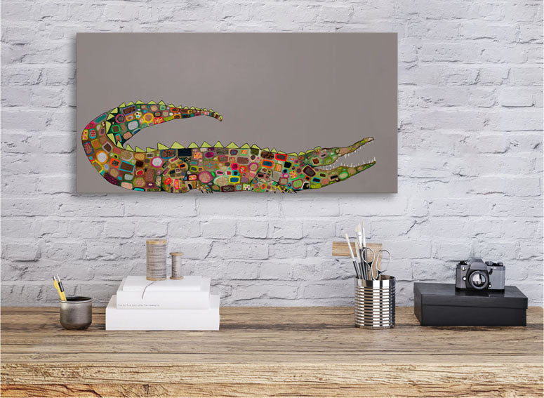 Crocodile Canvas Wall Art