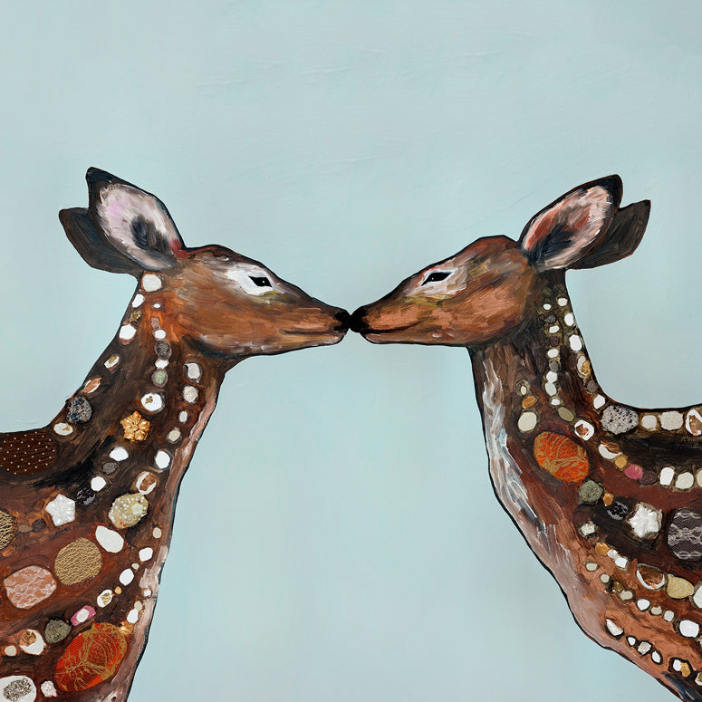 Deer Duo Canvas Wall Art