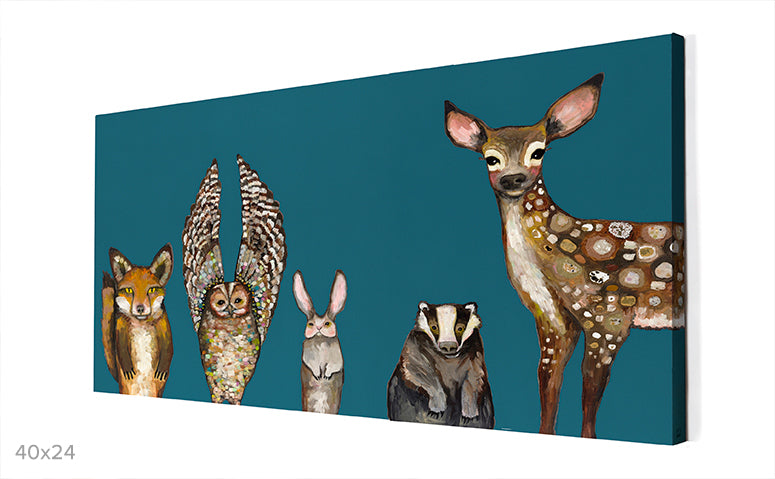 Forest Animals Canvas Wall Art
