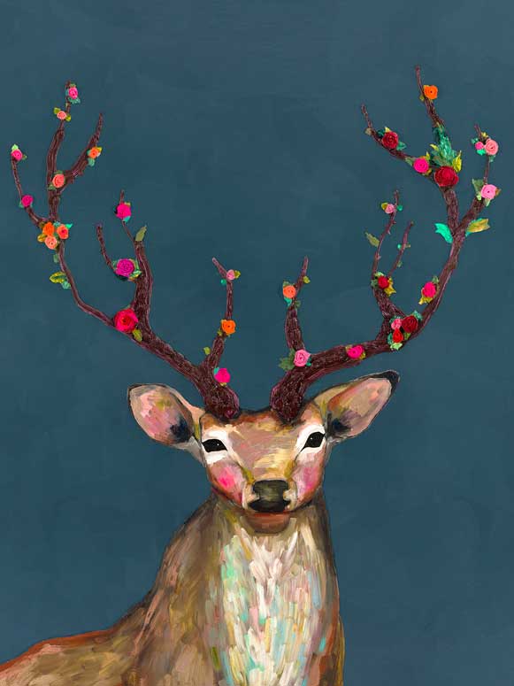 Rosy Buck Canvas Wall Art