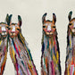 Six Lively Llamas Canvas Wall Art
