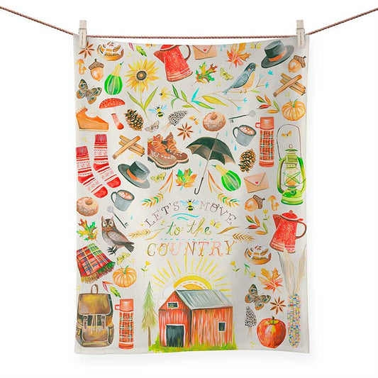 Let's Move To The Country Tea Towels