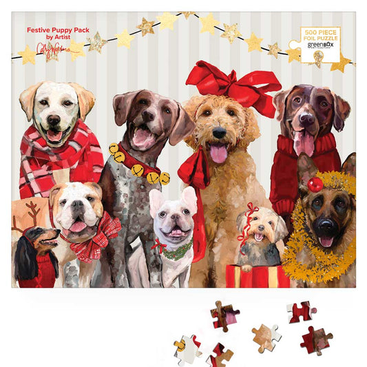 Festive Puppy Pack Puzzle