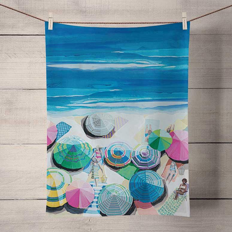 Summertime Sun Tea Towel - GreenBox Art
