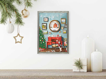 Holiday - Stocking Stuffers Embellished Mini Framed Canvas