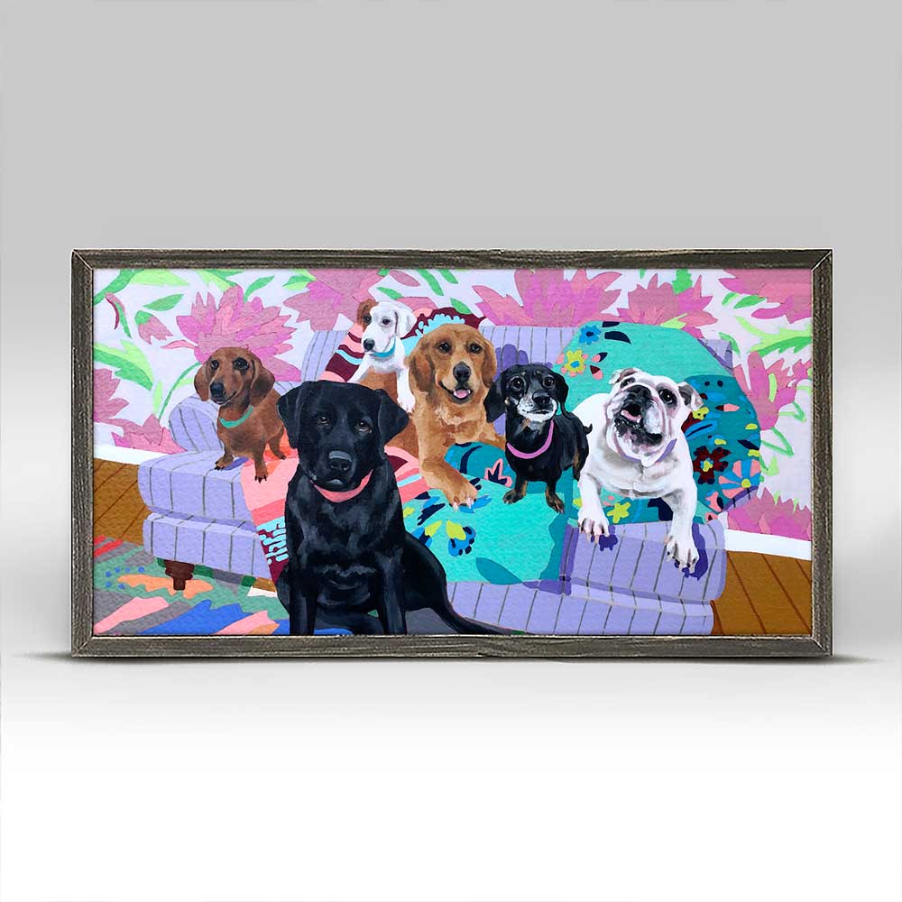 Dog Tales - Pup Pals Close Up Mini Framed Canvas