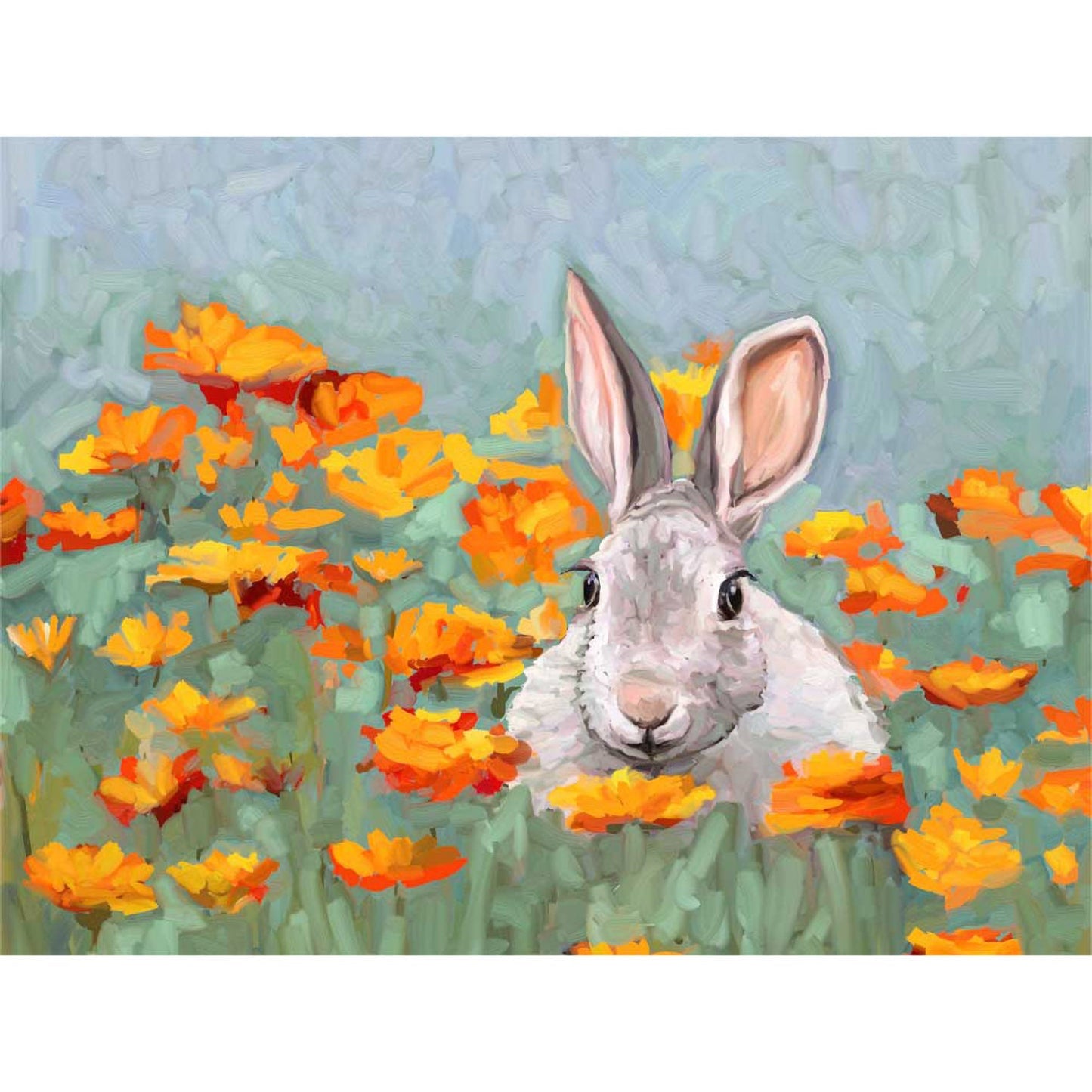 Marigold Bunny Canvas Wall Art