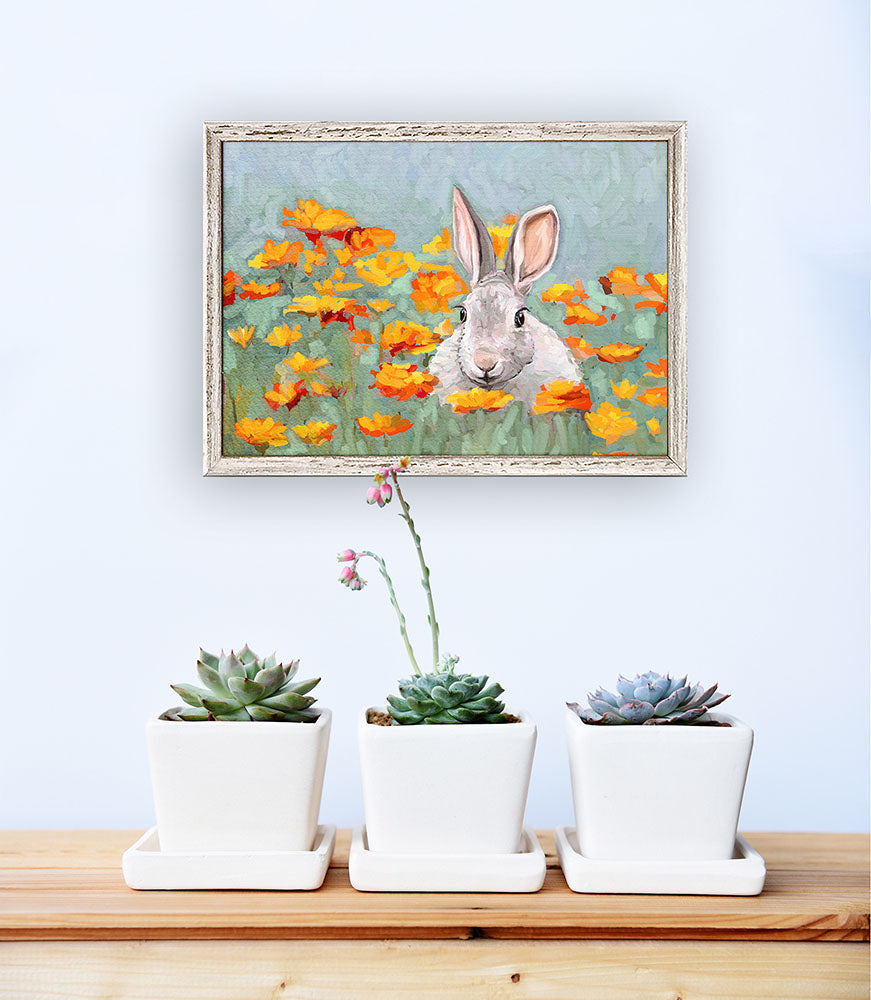 Marigold Bunny Mini Framed Canvas - GreenBox Art