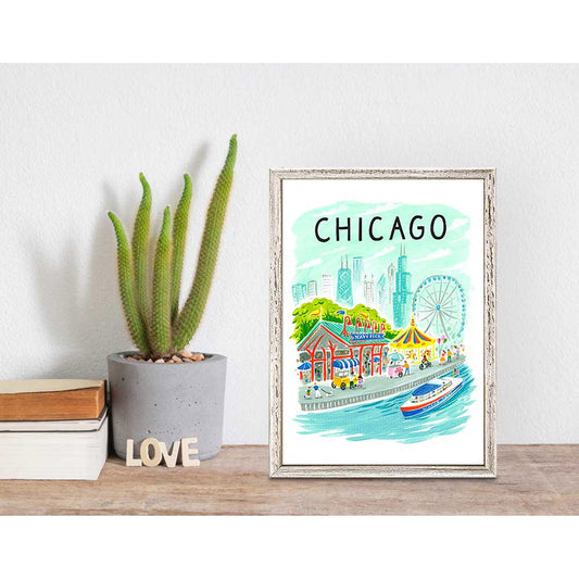 City Pride - Chicago Canvas Wall Art - GreenBox Art