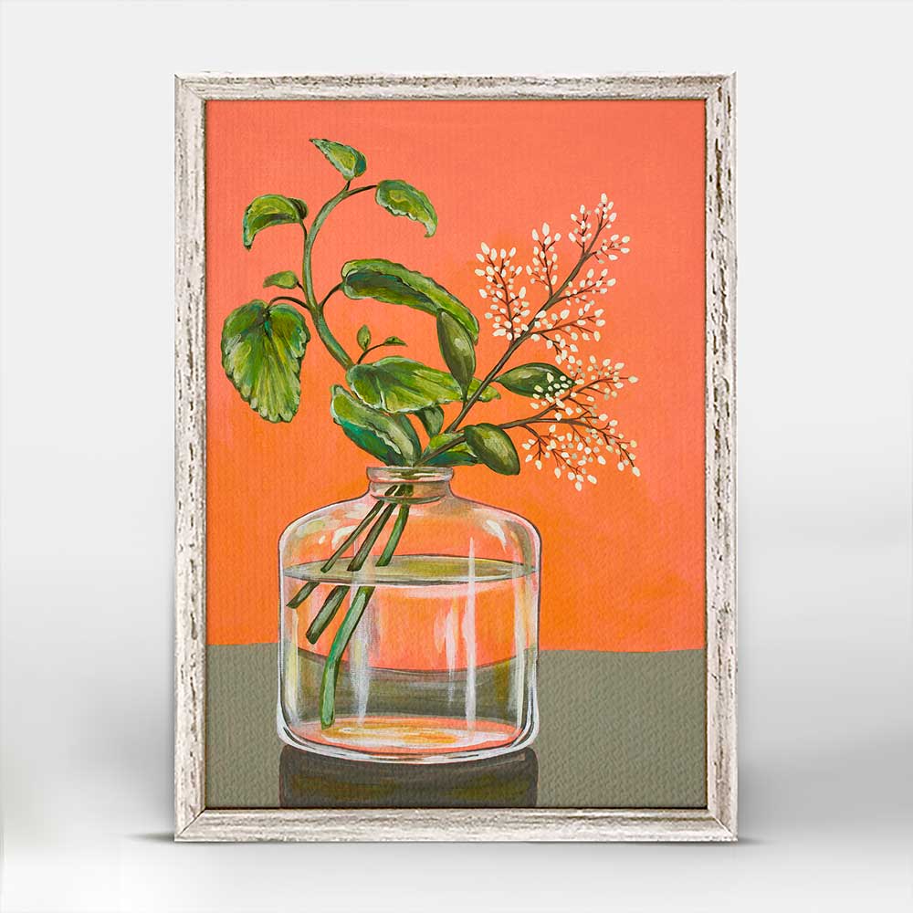 Melon And Mint Mini Framed Canvas