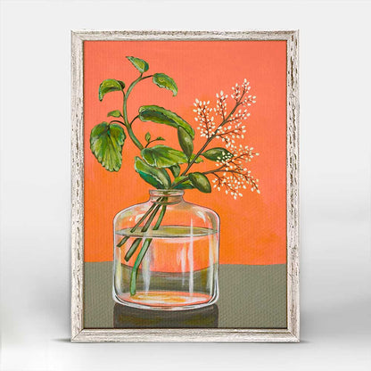 Melon And Mint Mini Framed Canvas